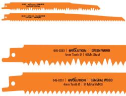 Evolution Set de lame taiere lemn, pentru fierastrau alternativ Evolution (set de 2 buc) - 045-0254 (045-0254)