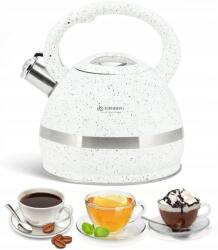 Edenberg Acél Vízforraló, 3L, indukciós, fehér (EB-2475W)