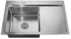 Mixxus HM7849L-215 Кухненска мивка, Chrome SUS304 (3.0/0.8), от неръждаема стомана (13394) Мивка за вграждане