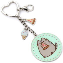  Carat Shop Pusheen The Cat Pizza Keyring With Mini Charms (ptck0106)