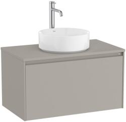Roca Ona Masca lavoar baie cu blat si 1 sertar 79x46 cm, gri mat (a851724510)