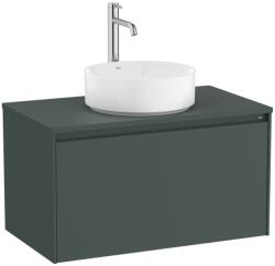 Roca Ona Masca lavoar baie cu blat si 1 sertar 79x46 cm, verde mat (a851724513)