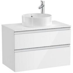 Roca The Gap Masca lavoar baie cu blat si 2 sertare 80x46 cm, alb lucios (A851501806)