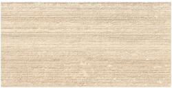 Marazzi Faianta baie / bucatarie rectificata crem 30x60 cm, Marazzi Mystone Travertino Classico Struttura Righe 3D (M9P9)