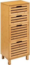 Brius Comoda 5Five Sicela cu 4 sertare, bambus, 40x30x98 cm, natur (JJ-200135)