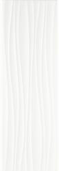 Marazzi Faianta baie / bucatarie alba 25x76 cm, Marazzi Absolute White Struttura Twist 3D Lux (M023)