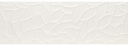 Marazzi Faianta baie / bucatarie rectificata alba 40x120 cm, Marazzi Essenziale Struttura Flora 3D Satinato (MMFP)