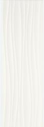 Marazzi Faianta baie / bucatarie alba 25x76 cm, Marazzi Absolute White Struttura Twist 3D Satinato (M020)