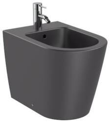 Roca Inspira Round Bideu pe pardoseala, lipit de perete, 37x56 cm, antracit (onyx) (A357527640)