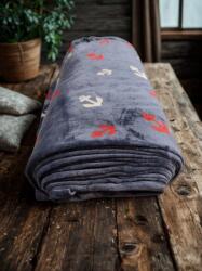 Saka Tekstil Well Soft kék alapon horgonyok 150 cm széles