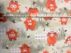 ActiveFabrics Pamutvászon Bölény 160 cm széles