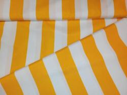 Tepastex Napernyővászon sárga-fehér csíkos 160 cm széles