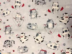 ActiveFabrics Pamutvászon Cicás 160 cm széles