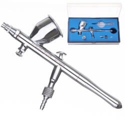 Fengda Aerograf profesional FENGDA BD-320 cu duză 0, 5 mm, acțiune dublă, rezervor superior 7 cm³, racord 1/8 (MKN-49)