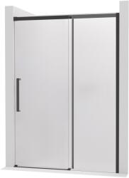 Cerano - Lantono tolóajtó zuhanykabinhoz - jobbos - 8 mm - Soft-Close - matt fekete, matt üveg - 140x195 cm