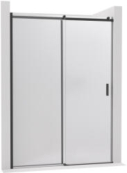 Cerano - Santoro tolóajtó zuhanykabinhoz - bal - 6 mm - matt fekete, matt üveg - 140x195 cm