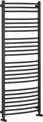 Cerano - Stefano fürdőszobai radiátor - oldalsó csatlakozás - 677W - matt fekete - 1210x650 mm
