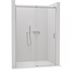 Cerano - Santoro bal/jobb oldali tolóajtó zuhanykabinhoz - 8 mm - króm, átlátszó üveg - 100x195 cm
