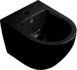 CERANO - Fali bidé Fizo - fényes fekete - 36x37x49 cm