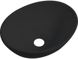 Cerano - Kerámia mosdó Minio - pultra szerelhető - matt fekete - 34, 5x26 cm