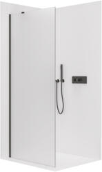 Cerano - Zuhanykabin Onyx YL/P - 8 mm - matt fekete, matt üveg - 160x200 cm