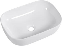 Cerano - Kerámia Lino mosdó - pultra szerelhető - fényes fehér - 47x33 cm