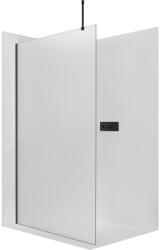 Cerano - Zuhanykabin Onyx Top Round B/J - 8 mm - kerek tartó - matt fekete, matt üveg - 140x200 cm