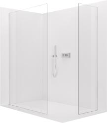 Cerano - Walk-in Crystal TL/P zuhanyfal - 8 mm - merevítő nélküli rendszer - króm, átlátszó üveg - 110x50x200 cm