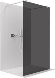 Cerano - Zuhanykabin Onyx Duo bal/jobb - 8 mm - kerek tartó - króm, grafitüveg - 80x200 cm