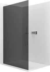 Cerano - Walk-in Crystal bal/jobb zuhanykabin - 8 mm - merevítő nélküli rendszer - króm, grafitüveg - 150x200 cm