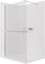 Cerano - Zuhanykabin Onyx Cube bal/jobb - 8 mm + polc/törölközőtartó - négyzet alakú tartó - króm, rovátkolt üveg - 110x200 cm