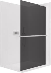 Cerano - Zuhanykabin Onyx B-jobb oldali merevítővel - 8 mm + polc/törölközőtartó - króm, grafitüveg - 110x200 cm