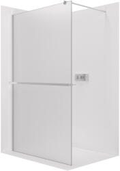 Cerano - Zuhanykabin Onyx kerek bal/jobb - 8 mm + polc/törölközőtartó - kerek tartó - króm, matt üveg - 130x200 cm