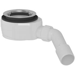 CERANO - Zuhanytálca szifon 90 mm - alacsony - DN40/50 - rozsdamentes acél karimával