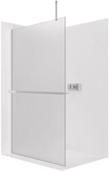 Cerano - Zuhanykabin Onyx Top Cube bal/jobb - 8 mm - négyzet alakú tartó + polc/törölközőtartó - króm, matt üveg - 90x200 cm