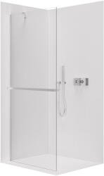 Cerano - Zuhanykabin Onyx YL/P - 8 mm + polc/törölközőtartó - króm, átlátszó üveg - 160x200 cm