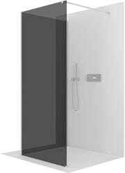 Cerano - Zuhanykabin Onyx Corner Cube B/J - 8 mm - négyzet alakú tartó - króm, grafitüveg - 100x80x200 cm