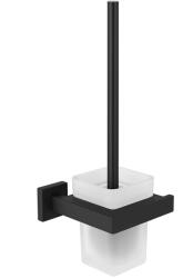 CERANO - Falra szerelhető WC-kefe Alto - matt fekete