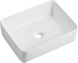 Cerano - Lorenzo kerámia mosdó - pultra szerelhető - fényes fehér - 48x37 cm