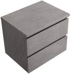 Cerano - Carole fürdőszobaszekrény mosdólappal - 36 mm - betonszürke - 71x51, 6x46, 5 cm