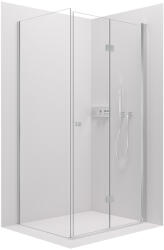Cerano - Volpe B/J zuhanykabin - 6 mm - króm, átlátszó üveg - 100x90x190 cm - összecsukható