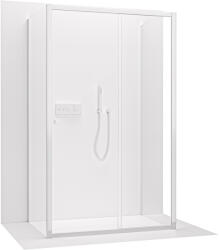 Cerano - Háromfalú zuhanykabin Varone POINT UL/P - 6 mm - króm, átlátszó üveg - 90x100x195 cm - tolóajtó