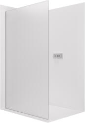 Cerano - Walk-in Crystal bal/jobb zuhanykabin - 8 mm - merevítő nélküli rendszer - króm, matt üveg - 50x200 cm