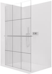 Cerano - Walk-in Crystal bal/jobb zuhanykabin - 8 mm + törölközőtartó polc/polc - merevítő nélküli rendszer - króm, ipari üveg - 160x200 cm