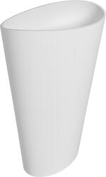 Cerano - Valeo öntött márvány mosdó - szabadon álló - matt fehér - 60x90 cm