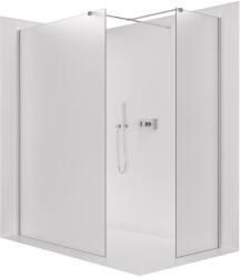 Cerano - Zuhanykabin Onyx TL/P - 8 mm - négyzet alakú tartó - króm, matt üveg - 90x50x200 cm
