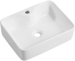 Cerano - Lorenzo kerámia mosdó - pultra szerelhető - fényes fehér - 49x38 cm (CER-417167)