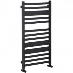 Cerano - Enrico fürdőszobai radiátor - oldalsó csatlakozás - 272W - matt fekete - 660x550 mm