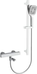 Cerano - Lorena fali kádcsaptelep tartozékokkal - termosztatikus - forgó kifolyóval - króm