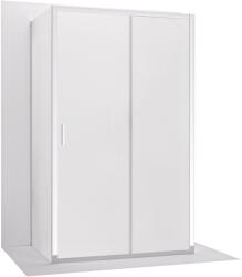 Cerano - Háromfalú zuhanykabin Varone LINE UL/P - 6 mm - króm, matt üveg - 160x100 cm - tolóajtó